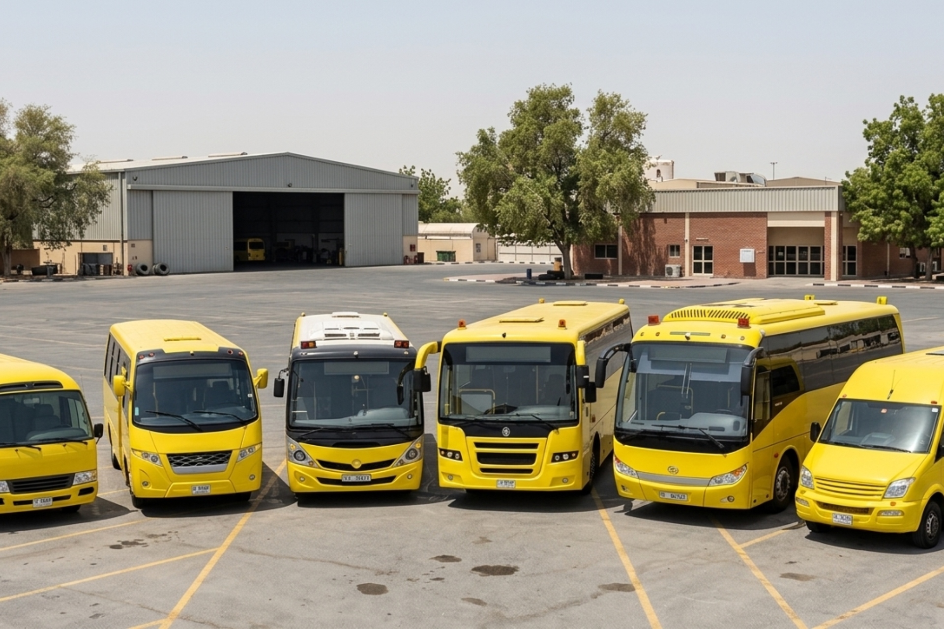Luxury bus interior with premium seating